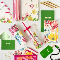 Kate Spade New York Painted Tulips Stainless Steel Tumbler -Yanke Home Shop lifeguard press kate spade dragonflies and tulips lifestyle 2 3