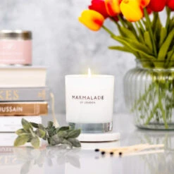 Marmalade Of London Bergamot & Soft Rose 230g Luxury Glass Soy Candle 21 Marmalade Of London Bergamot & Soft Rose 230g Luxury Glass Soy Candle -Yanke Home Shop marmalade 230g luxury glass candle lifestyle 2