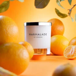 Marmalade Of London Seville Orange & Clementine 230g Luxury Glass Soy Candle -Yanke Home Shop marmalade of london 12187 seville orange clementine 230g luxury glass candle lifestyle 1