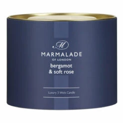 Marmalade Of London Bergamot & Soft Rose 400g 3 Wick Glass Soy Candle 16 Marmalade Of London Bergamot & Soft Rose 400g 3 Wick Glass Soy Candle -Yanke Home Shop marmalade of london 12897 bergamot soft rose 400g 3 wick glass candle 4
