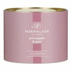 Marmalade Of London Pink Pepper & Plum 400g 3 Wick Glass Soy Candle 16 Marmalade Of London Pink Pepper & Plum 400g 3 Wick Glass Soy Candle -Yanke Home Shop marmalade of london 12965 pink pepper plum 400g 3 wick glass candle 4