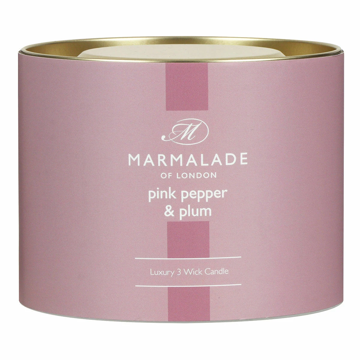 Marmalade Of London Pink Pepper & Plum 400g 3 Wick Glass Soy Candle 9 Marmalade Of London Pink Pepper & Plum 400g 3 Wick Glass Soy Candle - Image 7