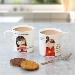 Rosie Made A Thing Here We F**king Go Again. I Mean Good Morning. Mug -Yanke Home Shop mclaggan rosie made a thing qrh52 here f go again qrh37 like party mug lifestyleb 1