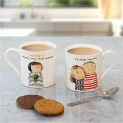 Rosie Made A Thing Excellent Friend. Would Recommend. Mug -Yanke Home Shop mclaggan rosie made a thing qrh53 excellent friend qrh23 love you mug lifestyleb 1