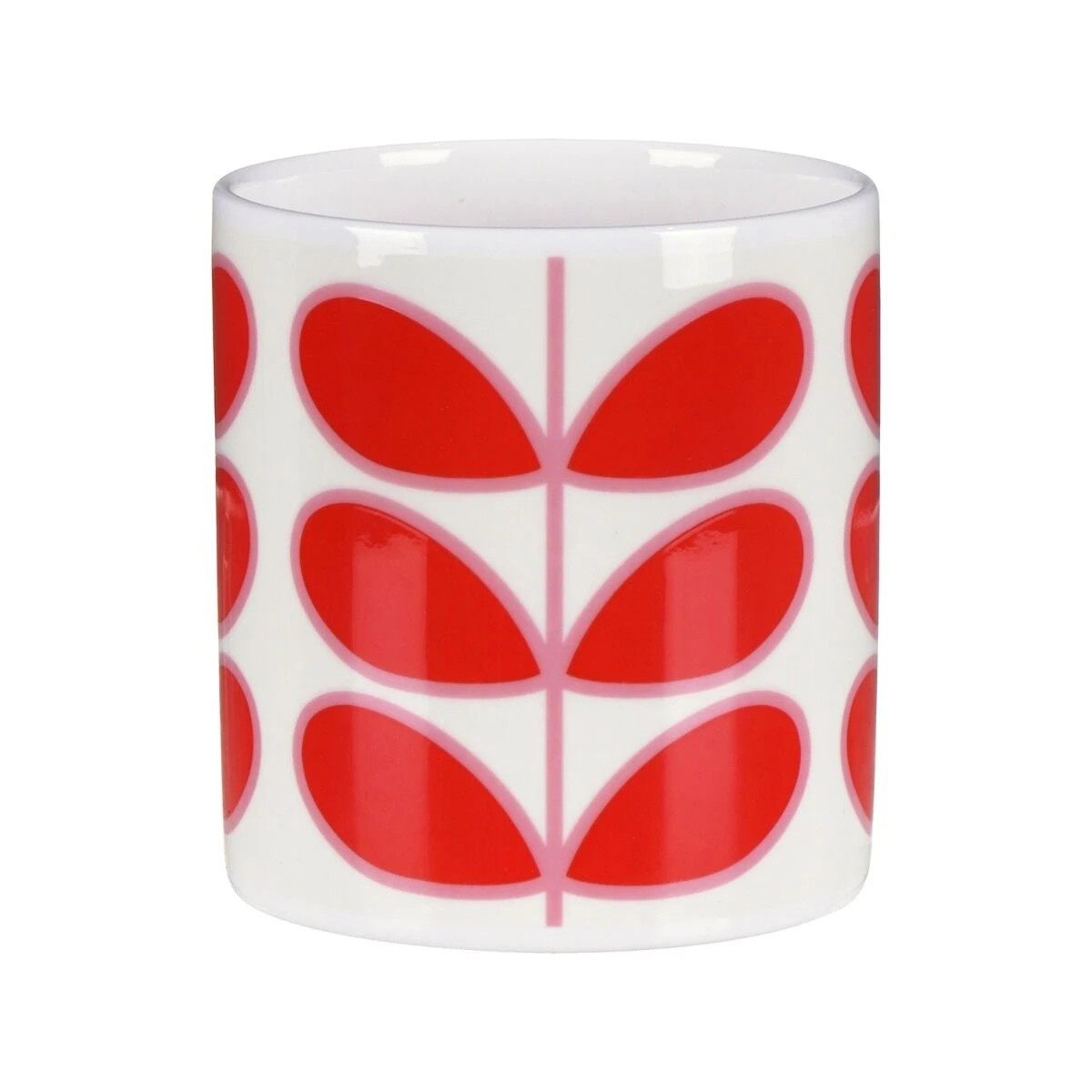 Orla Kiely Linear Stem Red Large Mug 4 Orla Kiely Linear Stem Red Large Mug - Image 2