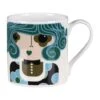 Orla Kiely Dee Dee Teal Large Mug -Yanke Home Shop mclaggan smith orla kiely msqok170 dee dee teal large mug 01