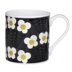 Orla Kiely Grey Bunch Of Stems Large Mug