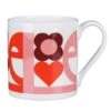 Orla Kiely Pink ‘Love’ Large Mug -Yanke Home Shop mclaggan smith orla kiely qok141 pink love large mug 1