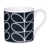 Orla Kiely Linear Stem Navy Blue Large Mug