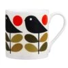 Orla Kiely Early Bird Large Mug -Yanke Home Shop mclaggan smith qok116 orla kiely christmas early bird large mug 01