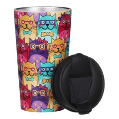 Front Page -Yanke Home Shop n27 eco chic catsglasses stainless steel travel coffee cup 02