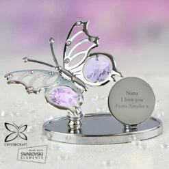Personalised Crystocraft Butterfly Ornament -Yanke Home Shop p0104h99 2 1