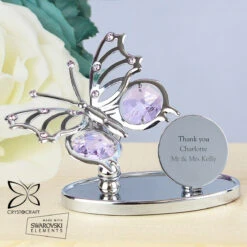 Personalised Crystocraft Butterfly Ornament -Yanke Home Shop p0104h99 3 1