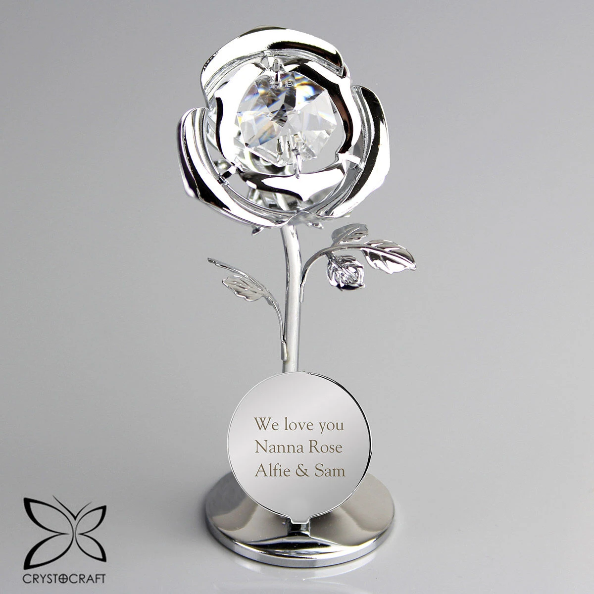 Personalised Crystocraft Rose Ornament 12 Personalised Crystocraft Rose Ornament - Image 10