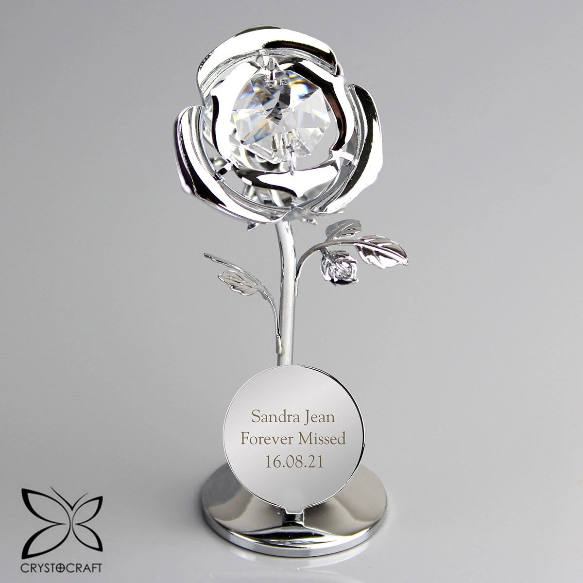 Personalised Crystocraft Rose Ornament 7 Personalised Crystocraft Rose Ornament - Image 5