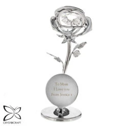 Personalised Crystocraft Rose Ornament 20 Personalised Crystocraft Rose Ornament -Yanke Home Shop p0104i34 4