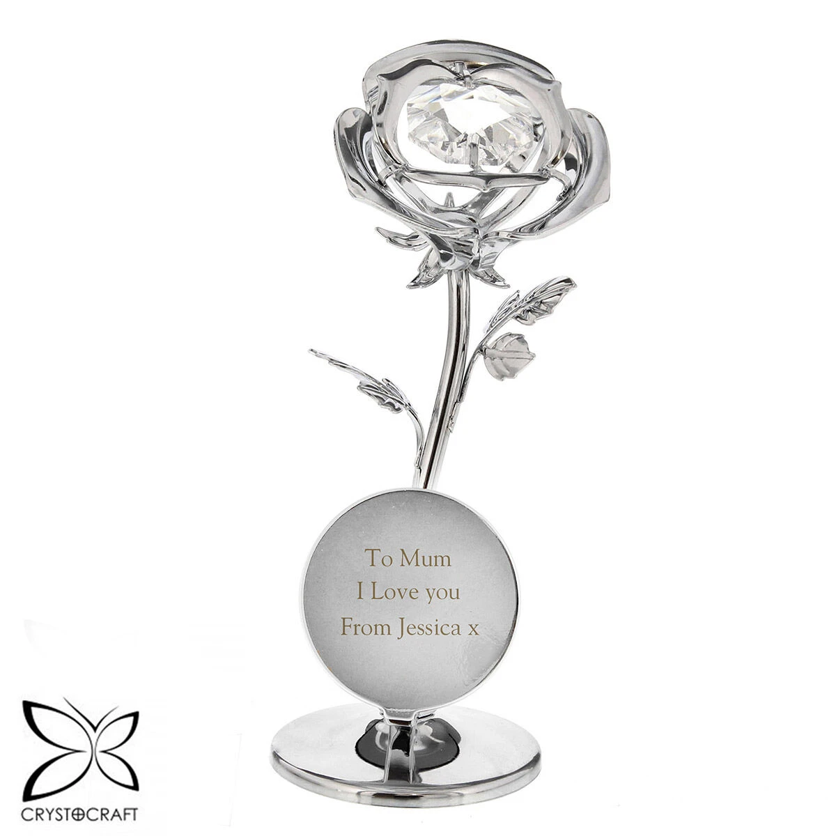Personalised Crystocraft Rose Ornament 11 Personalised Crystocraft Rose Ornament - Image 9