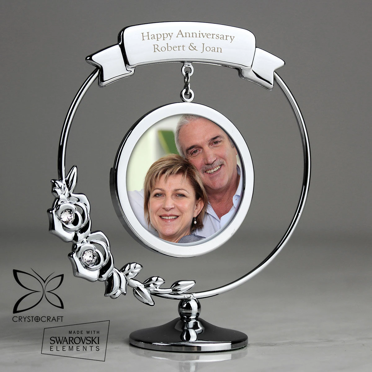 Personalised Crystocraft Photo Frame Ornament 3 Personalised Crystocraft Photo Frame Ornament