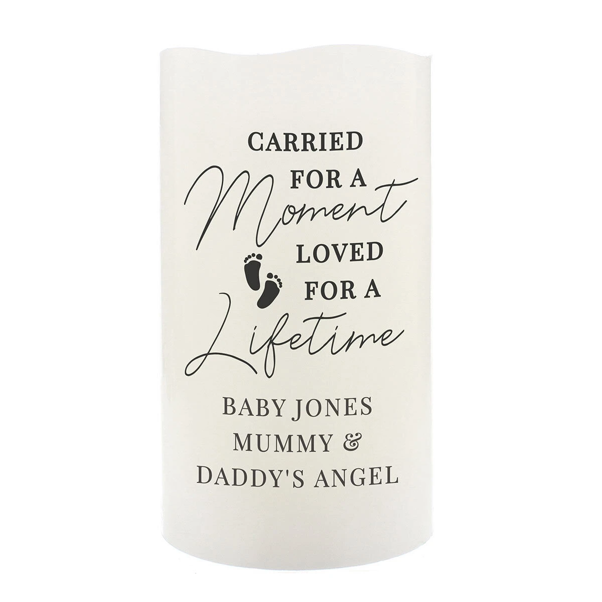 Personalised Carried For A Moment LED Candle 4 Personalised Carried For A Moment LED Candle - Image 2