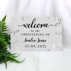 Personalised Welcome Metal Sign -Yanke Home Shop p0804a64 personalised welcome metal sign 3