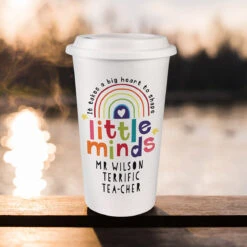 Personalised Teacher ‘Shape Little Minds’ Travel Mug -Yanke Home Shop p0813b74 5
