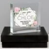 Personalised Abstract Rose Large Crystal Token -Yanke Home Shop p1007d24 pmc personalised abstract rose crystal token 4