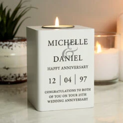 Personalised Couples White Wooden Tealight Holder 11 Personalised Couples White Wooden Tealight Holder -Yanke Home Shop p1011f45 pmc personalised couples white wooden tealight holder 4