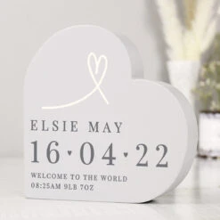 Personalised Free Text Free Standing Heart Ornament -Yanke Home Shop p1011f49 pmc personalised free text free standing heart ornament 4