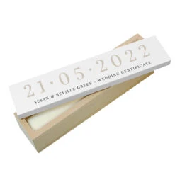 Personalised Big Date Wooden Certificate Holder -Yanke Home Shop p1011g04 pmc personalised big date wooden certificate holder 5