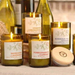 Paddywax Eco 226g Mandarin And Lavender Green Recycled Glass Soy Candle -Yanke Home Shop paddywax eco