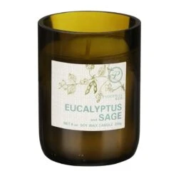 Paddywax Eco 226g Eucalyptus And Sage Green Recycled Glass Soy Candle -Yanke Home Shop paddywax eg13eu eco eucalyptus sage recycled glass candle 02