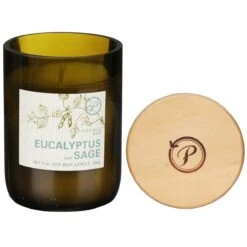 Paddywax Eco 226g Eucalyptus And Sage Green Recycled Glass Soy Candle -Yanke Home Shop paddywax eg13eu eco eucalyptus sage recycled glass candle 03