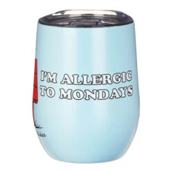 House Of Disaster Peanuts ‘I’m Allergic To Mondays’ Travel Tumbler -Yanke Home Shop peacupmo house of disaster peanuts im allergic to mondays travel tumbler 04
