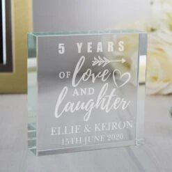 Personalised Anniversary Large Crystal Token