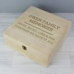 Personalised Large Wooden Keepsake Box -Yanke Home Shop pmc p1014a53 wooden keepsake box 6