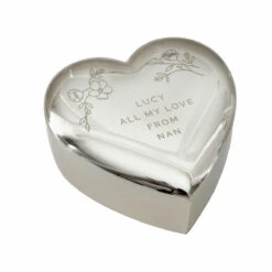 Personalised Floral Free Text Heart Trinket Box -Yanke Home Shop pmc personalised p0102z22 floral free text heart trinket box 03
