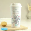 Me To You Personalised Floral Travel Mug -Yanke Home Shop pmc personalised p0813b95 me to you floral insulated reusable eco travel cup 01