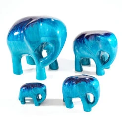 Tilnar Art Aluminark Brushed Aqua Large Elephant -Yanke Home Shop tilnar art aluminark brushed aqua elephant group 1