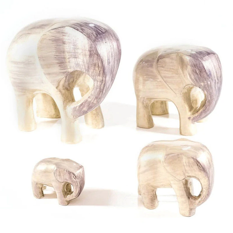 Tilnar Art Aluminark Brushed Silver Large Elephant Ornament 5 Tilnar Art Aluminark Brushed Silver Large Elephant Ornament - Image 3