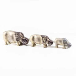 Tilnar Art Aluminark Brushed Silver Large Hippo -Yanke Home Shop tilnar art aluminark brushed silver hippo group