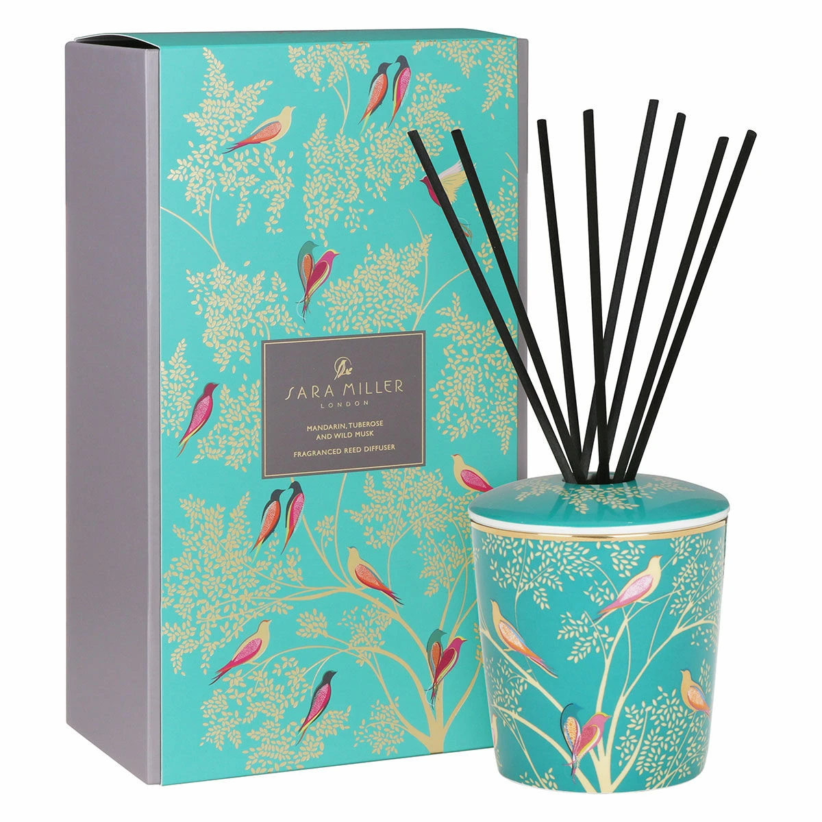Sara Miller Chelsea Green Mandarin, Tuberose And Wild Musk 200ml Reed Diffuser 3 Sara Miller Chelsea Green Mandarin, Tuberose And Wild Musk 200ml Reed Diffuser