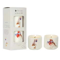 Wrendale Wonderland Mini Set Of 2 Ceramic Candles