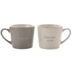 Widdop & Co Amore ‘Love You & Love You More’ Boxed Set Of 2 Mugs