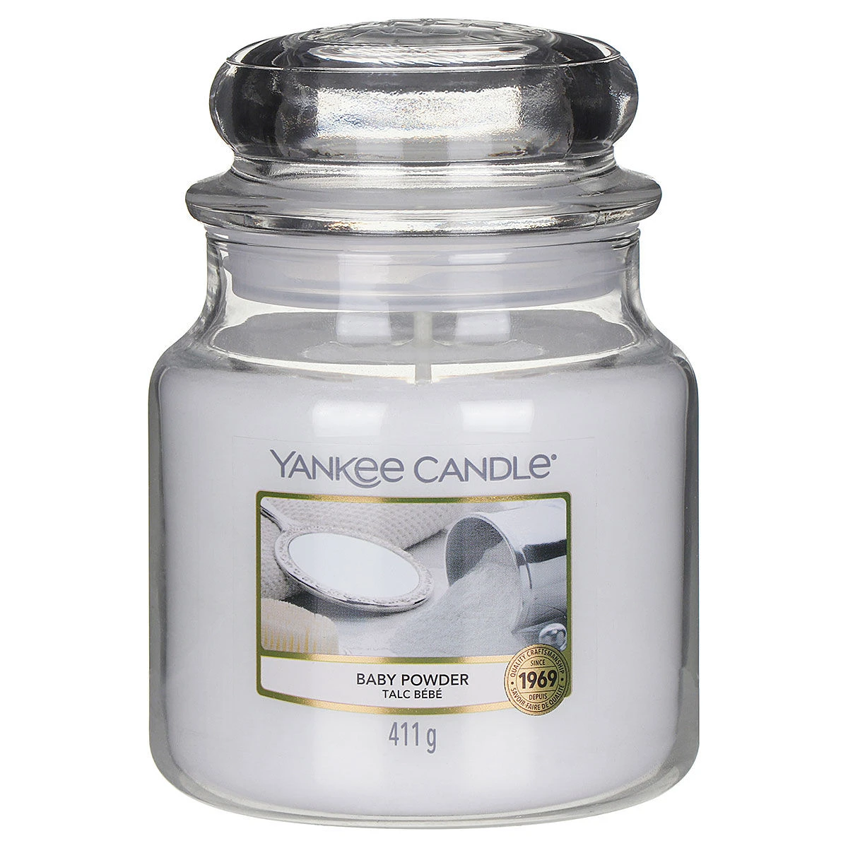 Yankee Candle Baby Powder Medium Jar Candle 3 Yankee Candle Baby Powder Medium Jar Candle