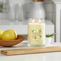 Yankee Candle Iced Berry Lemonade Signature Large Jar Candle -Yanke Home Shop yankee candle 1629983e iced berry lemonade signature large jar candle lifestyle 1