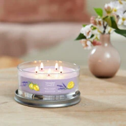 Yankee Candle Lemon Lavender Signature Multi-Wick Tumbler Candle -Yanke Home Shop yankee candle 1630072e lemon lavender signature multi wick tumbler candle lifestyle 1