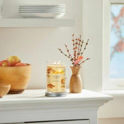 Yankee Candle Autumn Sunset Signature Large Tumbler Candle -Yanke Home Shop yankee candle 1631808e autumn sunset signature large tumbler candle lifestyle 1