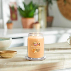 Yankee Candle Mango Ice Cream Signature Large Jar Candle 9 Yankee Candle Mango Ice Cream Signature Large Jar Candle -Yanke Home Shop yankee candle 1632326e mango ice cream signature large jar candle lifestyle 2