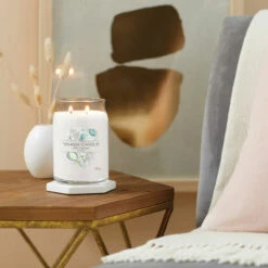 Yankee Candle Baby Powder Signature Large Jar Candle -Yanke Home Shop yankee candle 1701370e baby powder signature large jar candle lifestyle 1