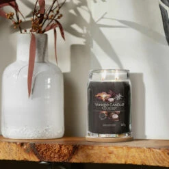 Yankee Candle Black Coconut Signature Large Jar Candle -Yanke Home Shop yankee candle 1701371e black coconut signature large jar candle lifestyle 1